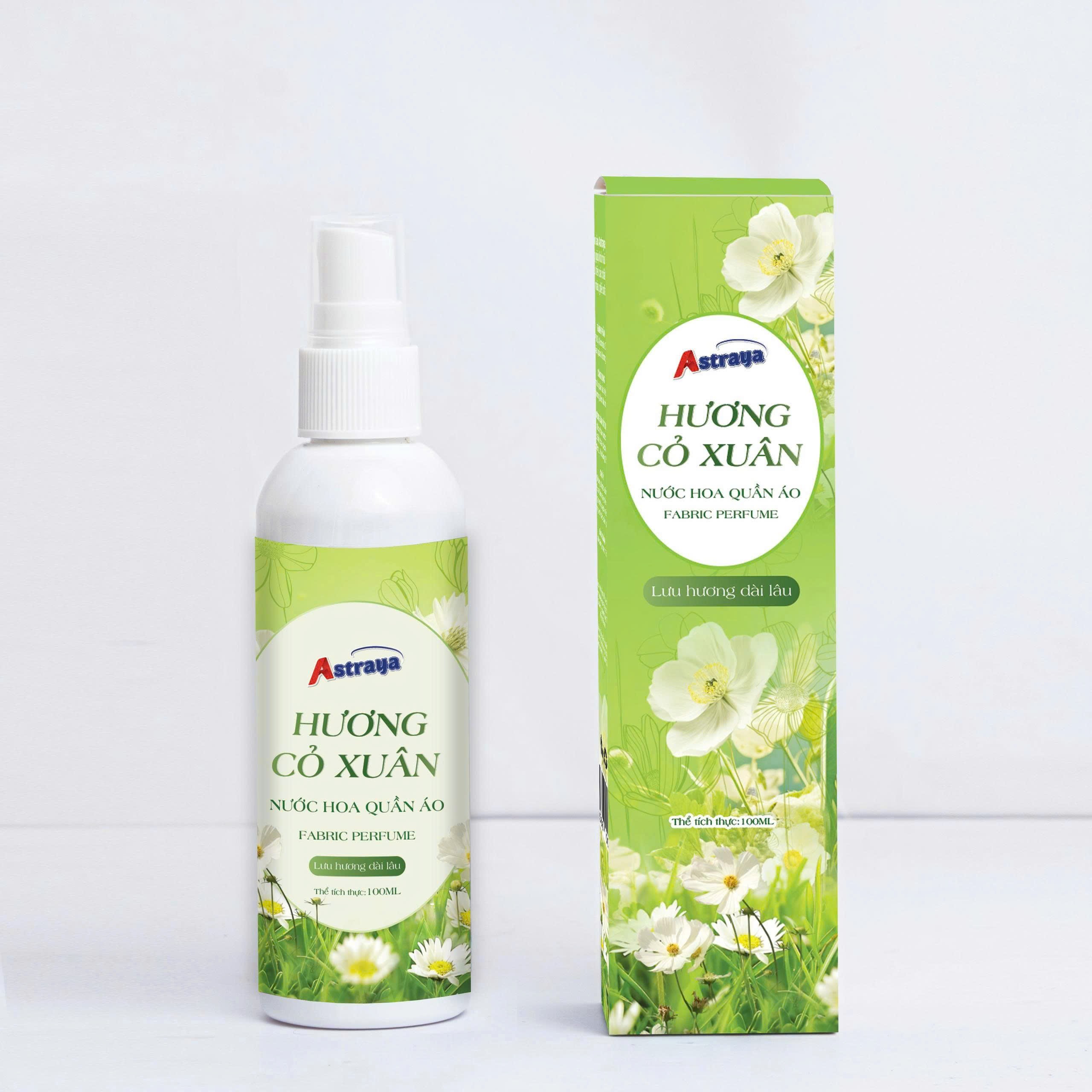 Xịt Thơm Quần Áo Astraya Hương Cỏ Xuân 100ml – Lưu Hương, Khử Mùi Vải - Ảnh 5
